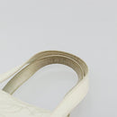 CHANEL Triple Coco Hand Bag Patent leather White CC Auth 180698-8