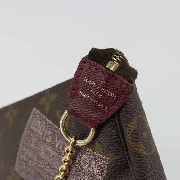 LOUIS VUITTON Monogram Trunk Mini Pochette Accessoires Pouch M63798 Auth 180704