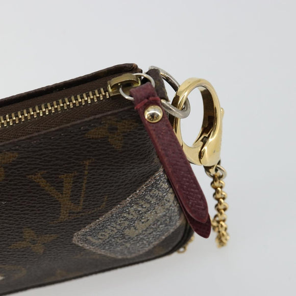 LOUIS VUITTON Monogram Trunk Mini Pochette Accessoires Pouch M63798 Auth 180704