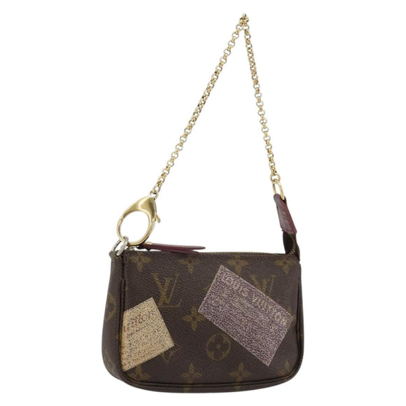 LOUIS VUITTON Monogram Trunk Mini Pochette Accessoires Pouch M63798 Auth 180704
