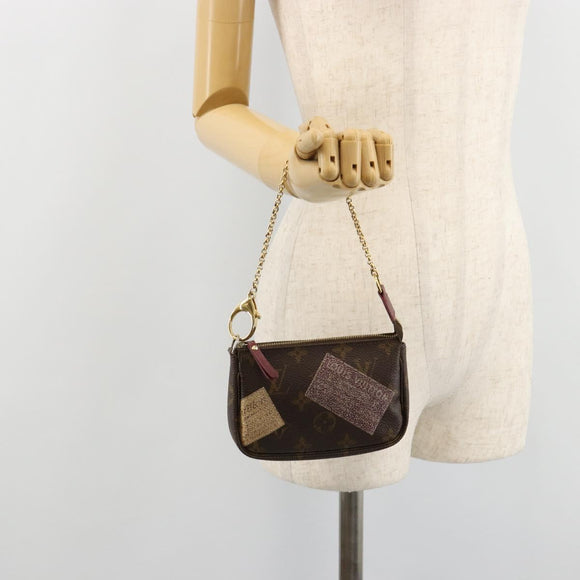 LOUIS VUITTON Monogram Trunk Mini Pochette Accessoires Pouch M63798 Auth 180704