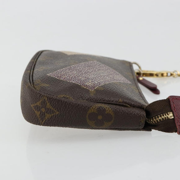 LOUIS VUITTON Monogram Trunk Mini Pochette Accessoires Pouch M63798 Auth 180704