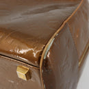 LOUIS VUITTON Monogram Vernis Tompkins Square Bag Bronze M91103 LV Auth 180705-15