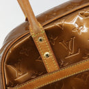 LOUIS VUITTON Monogram Vernis Tompkins Square Bag Bronze M91103 LV Auth 180705-10