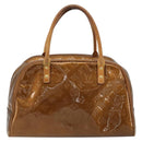 LOUIS VUITTON Monogram Vernis Tompkins Square Bag Bronze M91103 LV Auth 180705-2