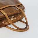 LOUIS VUITTON Monogram Vernis Tompkins Square Bag Bronze M91103 LV Auth 180705-7