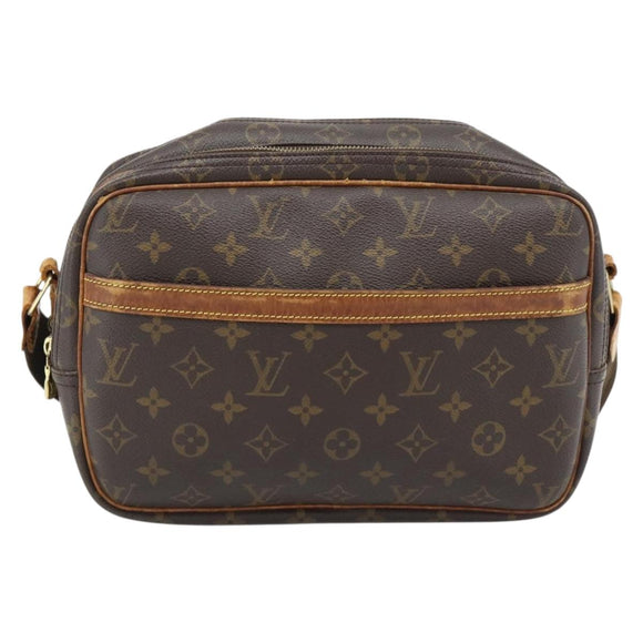 LOUIS VUITTON Monogram Reporter PM Umhängetasche M45254 LV Auth 180708