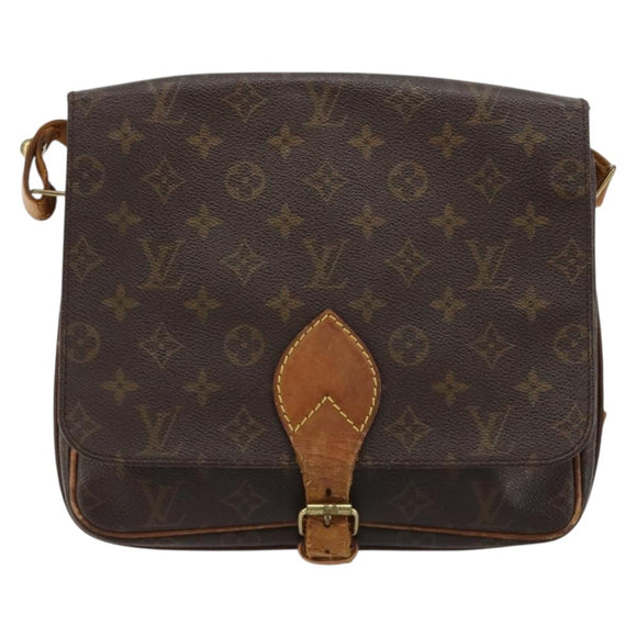 LOUIS VUITTON Monogram Cartouchiere GM Shoulder Bag M51252 LV Auth 180709