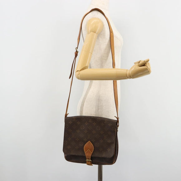 LOUIS VUITTON Monogram Cartouchiere GM Shoulder Bag M51252 LV Auth 180709