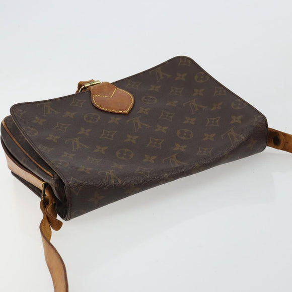 LOUIS VUITTON Monogram Cartouchiere GM Shoulder Bag M51252 LV Auth 180709