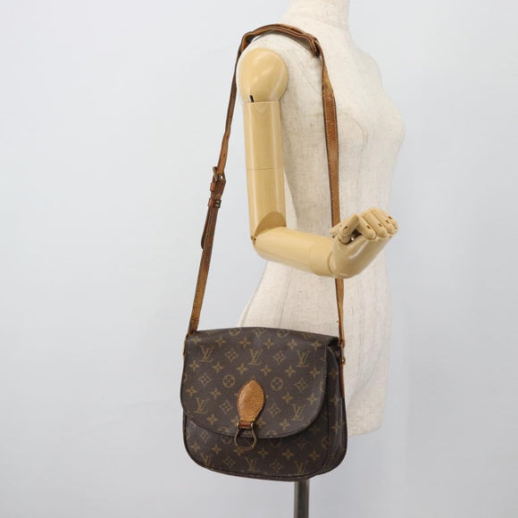 LOUIS VUITTON Monogram Saint Cloud GM Umhängetasche M51242 LV Auth 180712