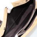 LOEWE Anagram Hand Bag Suede Beige Gold Auth 180719A-25