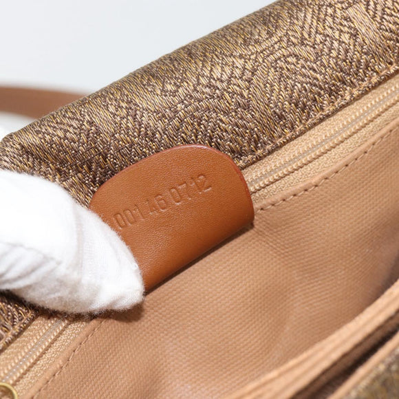 GUCCI Shoulder Bag Canvas Beige Gold 001 46 0712 Auth 180722