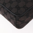 GUCCI GG Canvas Shoulder Bag Black Silver 018 1619 Auth 180727-16