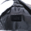 GUCCI GG Canvas Shoulder Bag Black Silver 018 1619 Auth 180727-17