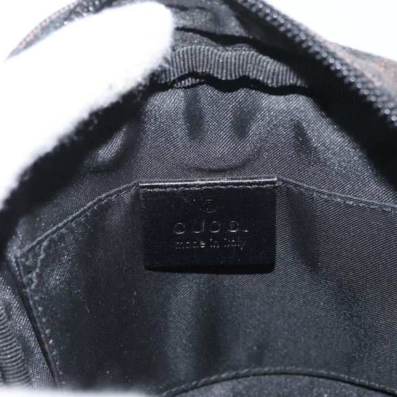GUCCI GG Canvas Shoulder Bag Black Silver 018 1619 Auth 180727