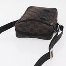GUCCI GG Canvas Shoulder Bag Black Silver 018 1619 Auth 180727-6