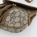 GUCCI GG Plus Supreme Shoulder Bag PVC Beige Gold Auth 180728-9