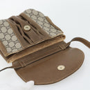 GUCCI GG Plus Supreme Shoulder Bag PVC Beige Gold Auth 180728-10
