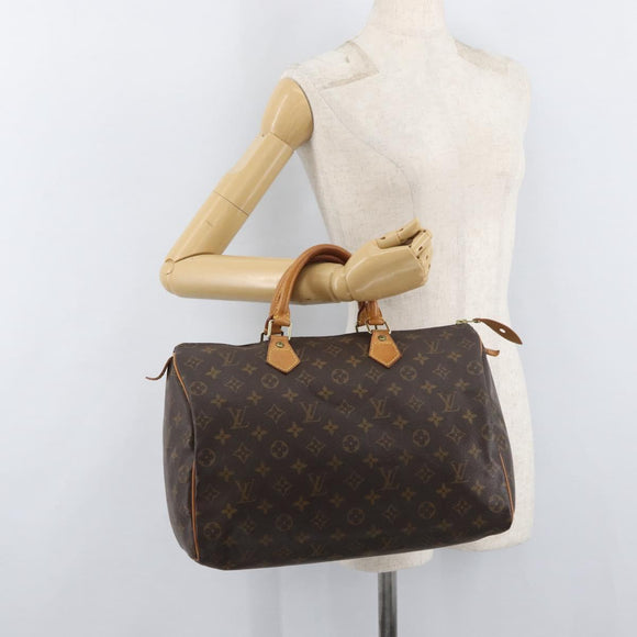 LOUIS VUITTON Monogram Speedy 35 Handtas M41524 LV Auth 180734A