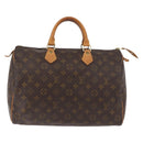 LOUIS VUITTON Monogram Speedy 35 Handtas M41524 LV Auth 180734A-13