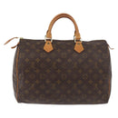 LOUIS VUITTON Monogram Speedy 35 Handtas M41524 LV Auth 180734A-2