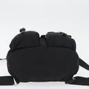 PRADA Backpack Nylon Black Silver Auth 180736A-13