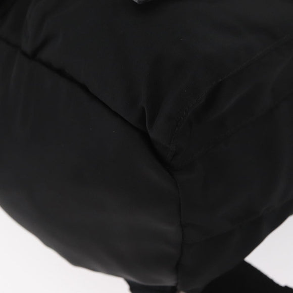 PRADA Backpack Nylon Black Silver Auth 180736A