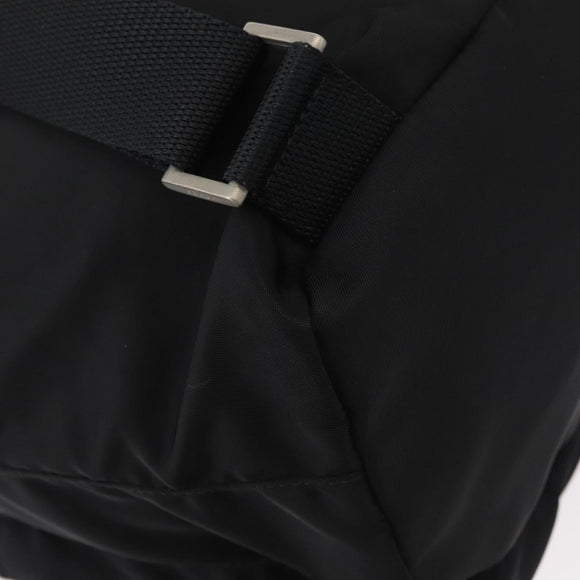 PRADA Backpack Nylon Black Silver Auth 180736A