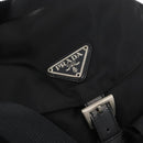 PRADA Backpack Nylon Black Silver Auth 180736A-18