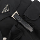 PRADA Backpack Nylon Black Silver Auth 180736A-19