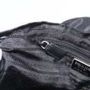 PRADA Backpack Nylon Black Silver Auth 180736A-25
