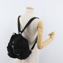 PRADA Backpack Nylon Black Silver Auth 180736A-29