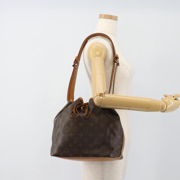 LOUIS VUITTON Monogram Petit Noe Schoudertas M42226 LV Auth 180737