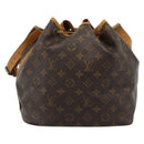 LOUIS VUITTON Monogram Petit Noe Schoudertas M42226 LV Auth 180737-2