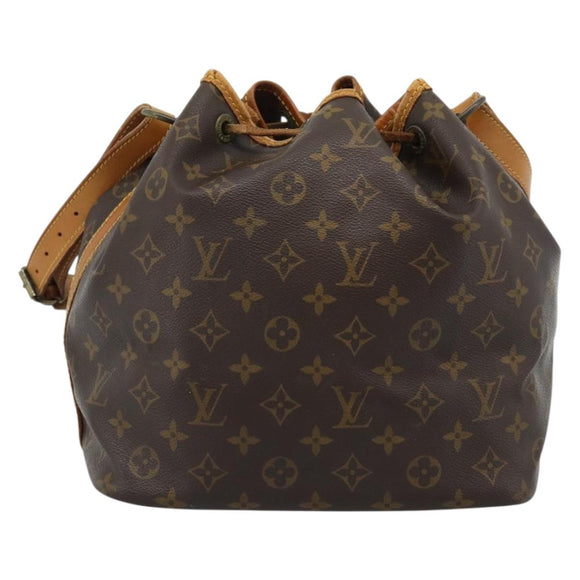 LOUIS VUITTON Monogram Petit Noe Schoudertas M42226 LV Auth 180737