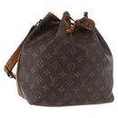 LOUIS VUITTON Monogram Petit Noe Shoulder Bag M42226 LV Auth 180742-1