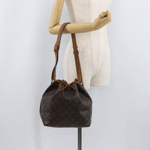 LOUIS VUITTON Monogram Petit Noe Shoulder Bag M42226 LV Auth 180742