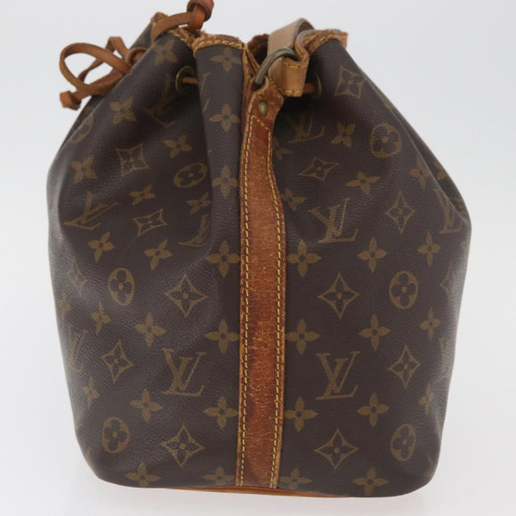 LOUIS VUITTON Monogram Petit Noe Shoulder Bag M42226 LV Auth 180742
