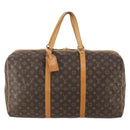 LOUIS VUITTON Monogram Sac Souple 55 Boston Tas M41622 LV Auth 180744A-2