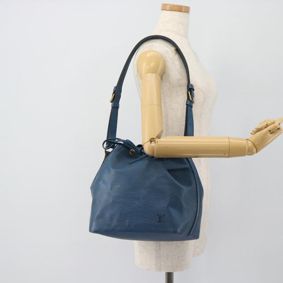 LOUIS VUITTON Epi Petit Noe Shoulder Bag Blue M44105 LV Auth 180748