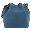 LOUIS VUITTON Epi Petit Noe Shoulder Bag Blue M44105 LV Auth 180748-2