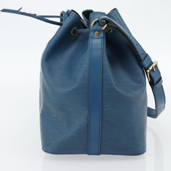 LOUIS VUITTON Epi Petit Noe Shoulder Bag Blue M44105 LV Auth 180748