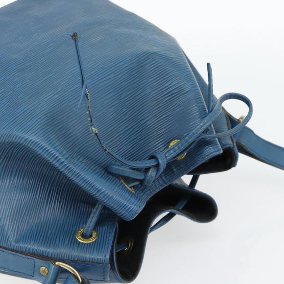 LOUIS VUITTON Epi Petit Noe Shoulder Bag Blue M44105 LV Auth 180748