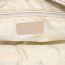 CHANEL New Travel Line Hand Bag Nylon Beige Silver CC Auth 180753-15