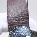 HERMES Cabak Elan Handtasche Canvas Silber Marineblau Auth 180754-22