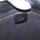 GUCCI GG Canvas Jackie Hand Bag Black Gold 002 1065 Auth 180760-15
