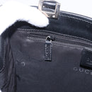 GUCCI GG Canvas Jackie Hand Bag Black Gold 002 1065 Auth 180760-19