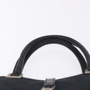 GUCCI GG Canvas Jackie Hand Bag Black Gold 002 1065 Auth 180760-8