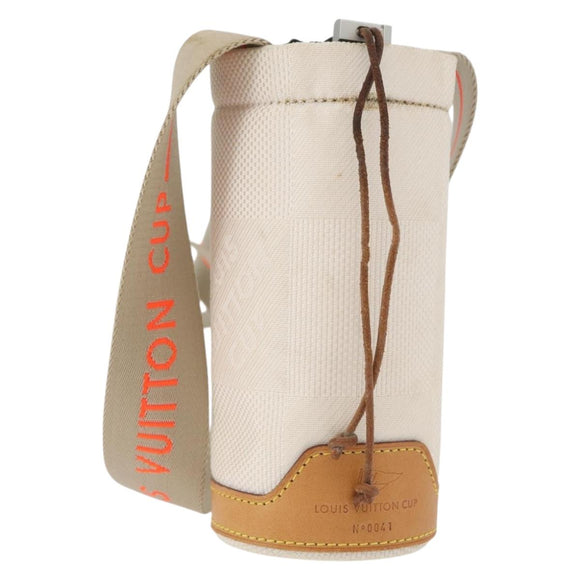 LOUIS VUITTON Damier Geant LV Cup Plastic Bottle Holder Bag White LV Auth 180763